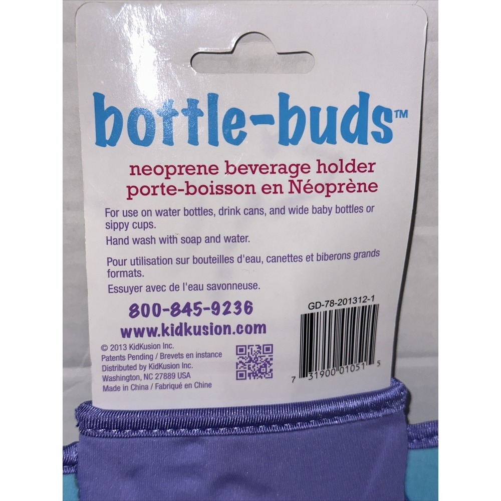 KidKusion Bottle-Bud Koozie Elephant Zoo Baby Collection Neoprene Beverage Hold - Picture 13 of 16
